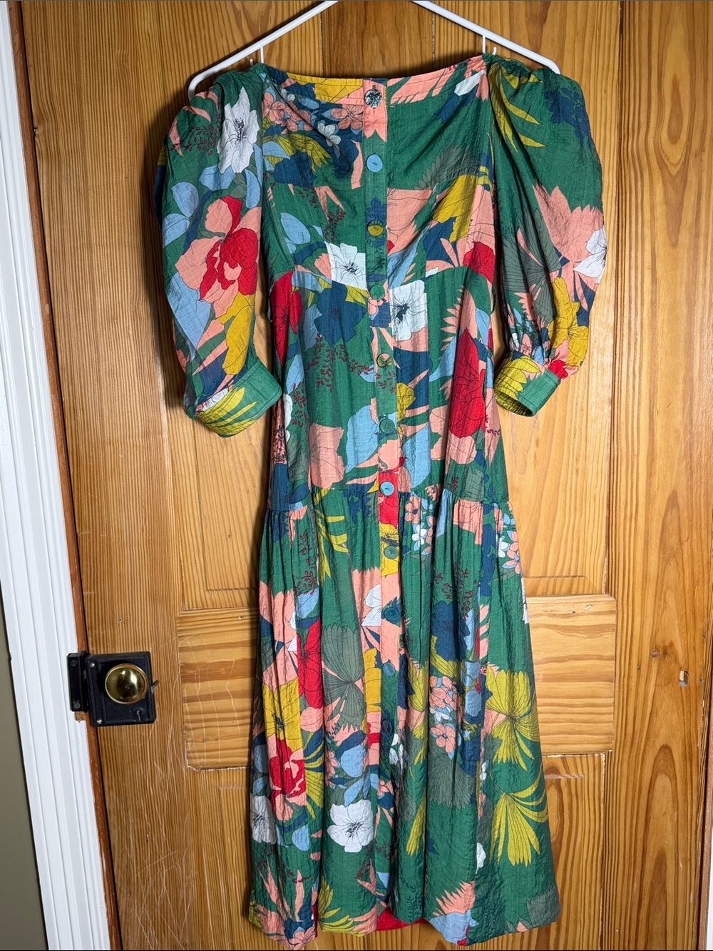 Mate Mare for Anthropologie Floral Off Shoulder Dress ~ XS